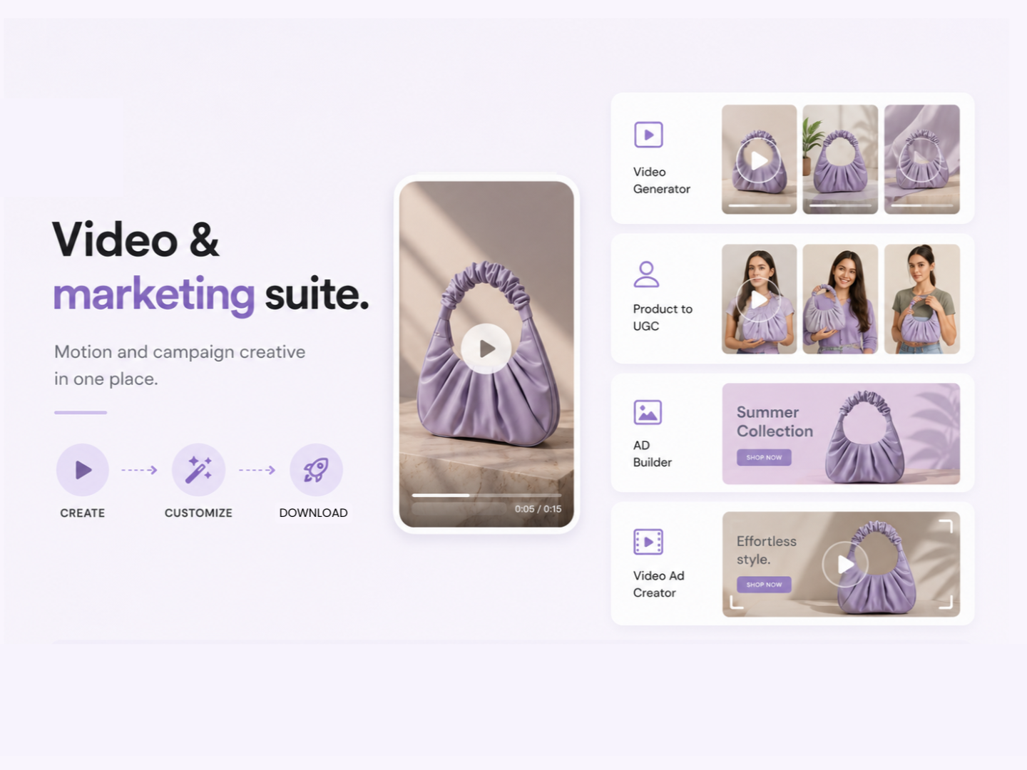 Video & marketing suite — preview
